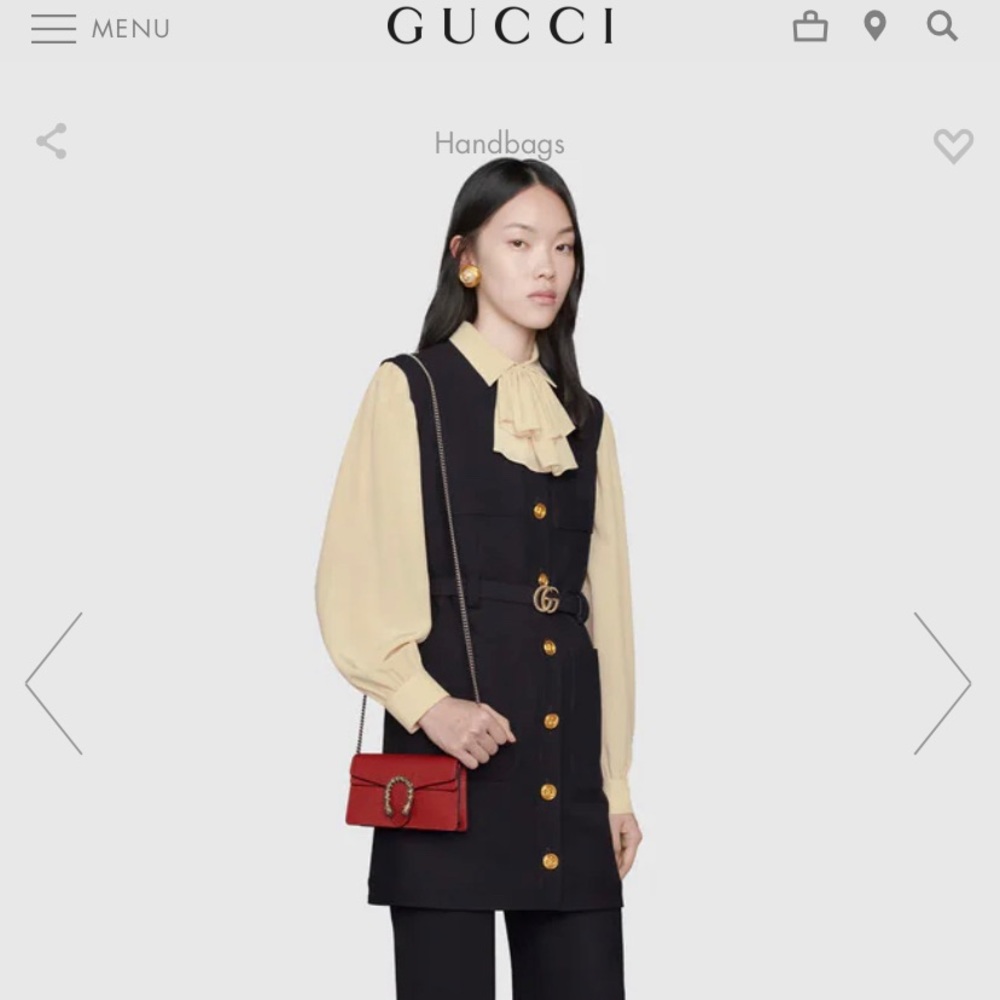 Gucci Red Mini Bag with Gold Accent - Picture 8 of 8